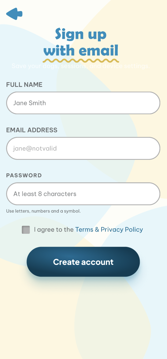 CuePo app screen 2