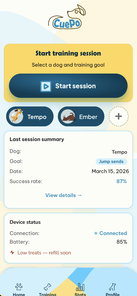 CuePo app screen 9